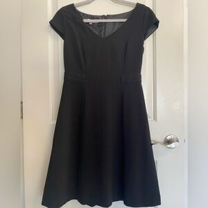 90s Black Cap Sleeve Dress